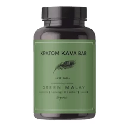 Kratom Kava Bar Green Malay Capsules - capsules#10ct>30ct>65ct>150ct>300ct>600ct
