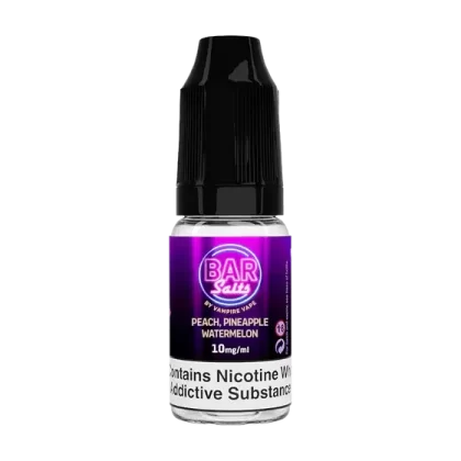 Peach Pineapple Watermelon Bar Salts by Vampire Vape – 5mg, 10mg, 20mg Nicotine Strengths (Pack of 10)
