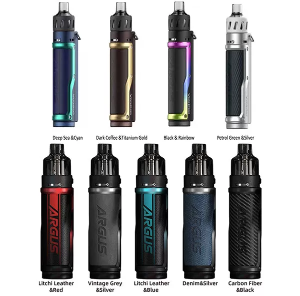 Voopoo Argus Pro Pod Mod Kit 3000mAh - Litchi Leather Blue - Image 2