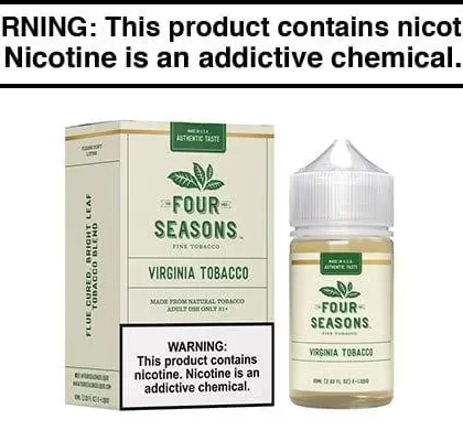 VIRGINIA TOBACCO BY FOUR SEASONS 30ML/60ML - Vapejuice
