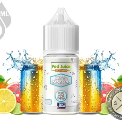 White Monstar Pod Juice Salt 30ml