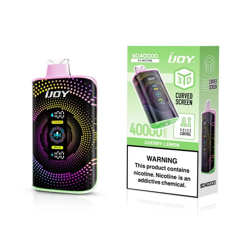 iJoy SD40000 Disposable Device - 40,000 Puffs - Apple Grapefruit Mint - Image 3