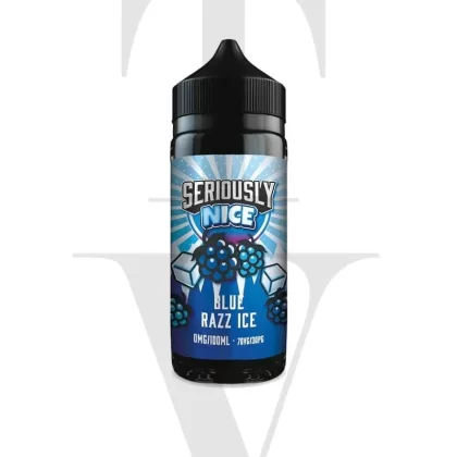 SERIOUSLY NICE BLUE RAZZ ICE SHORTFILL E-LIQUID BY DOOZY VAPE