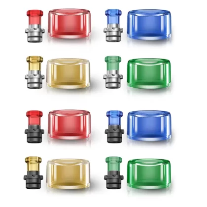 VXV Soulmate RTA Colorful Tube with 510 Drip Tip - Red&Black