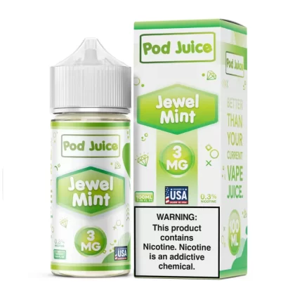 Pod Juice - Jewel Mint - 100ML E-Liquid - 12MG
