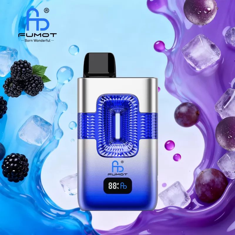 Fumot ECO 2 in 1 50000 – 50K Puffs Smart display Iridescent light Disposable Vape - 50000 puffs; Vape Product, Vape Product; Black Mamba & Mr Blue, Black Ice & Grape Ice - Image 2