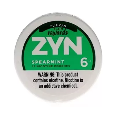 ZYN Spearmint 15 Nicotine Pouches 3-6MG - Eliquid_nicotine_qty#3mg>6mg