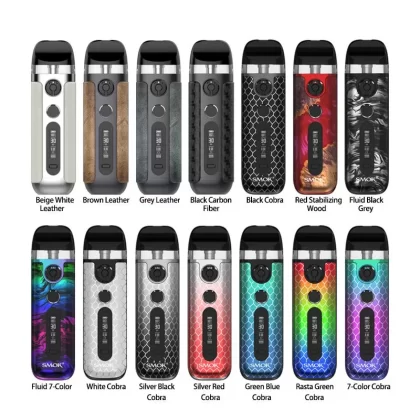 SMOK Novo 5 30W Pod System - 7-Color Cobra, Beige White Leather (F9C283)