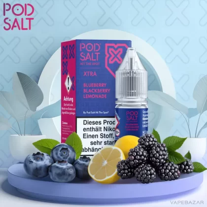 Pod Salt X Nikotinsalz Liquid – Blueberry Blackberry Lemonade - Vapebazar