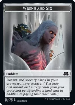 Emblem – Wrenn and Six // Monk Double-Sided Token (24 // 6) (2X2)