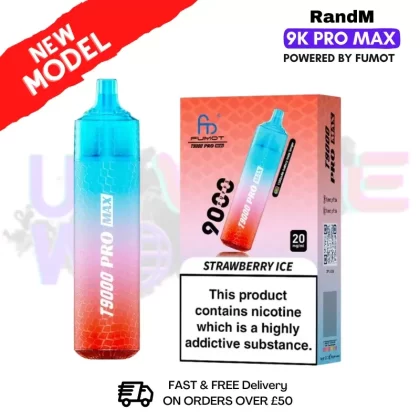 Strawberry Ice RandM T9000 Pro Max Pod Kit