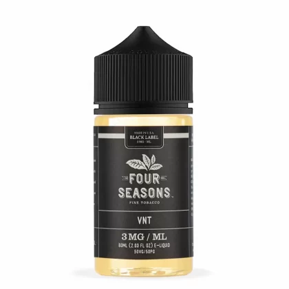 Four Seasons Black Label VNT 60mL Aged Tobacco E-Juice
