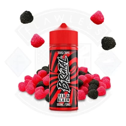 Just Juice Brutal – Red and Black 0mg 100ml Shortfill - Eliquidsupply