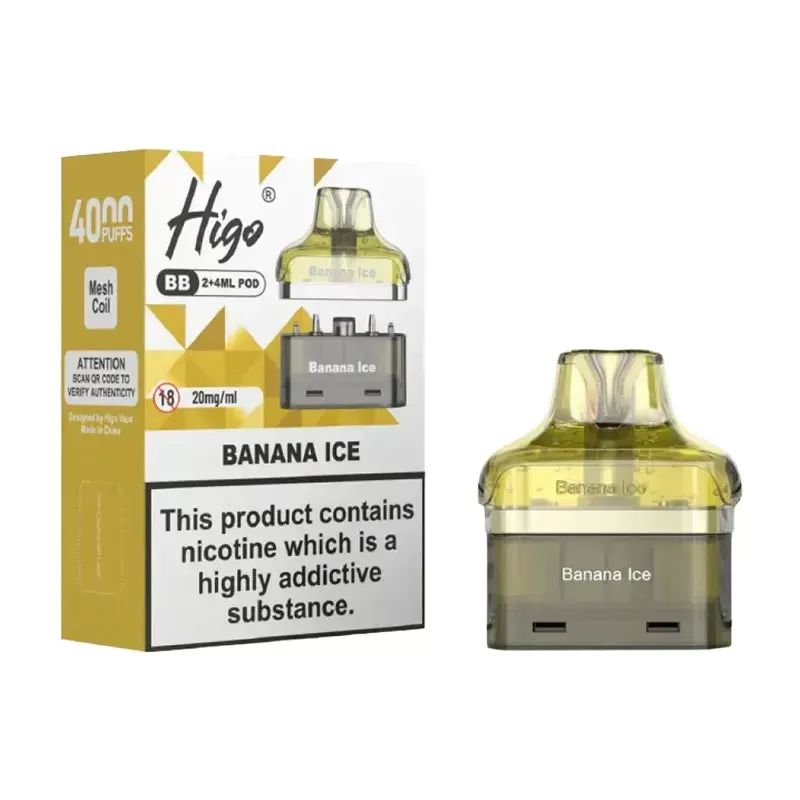 Higo BB 4000 Puffs Prefilled Pods - Box of 5 - Image 2