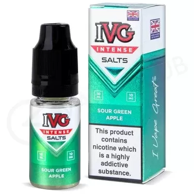 Sour Green Apple E-Liquid by IVG Intense Salts