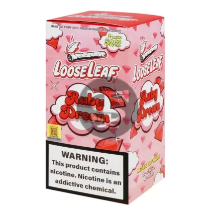 Loose Leaf Natural Wrap Ruby Dream, 20 packs of 2