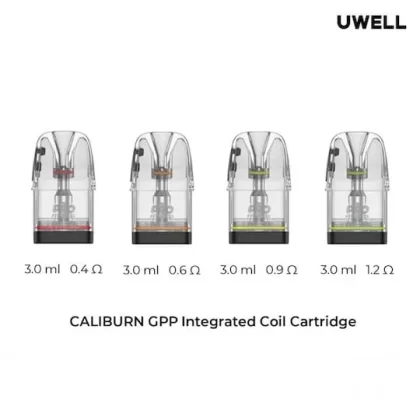 UWELL CALIBURN GPP CARTRIDGE 3ML – G3 & G4 SERIES - Elegantvapestore