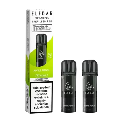 Apple Peach Elfbar 600 Pods - 20mg - Vape Product