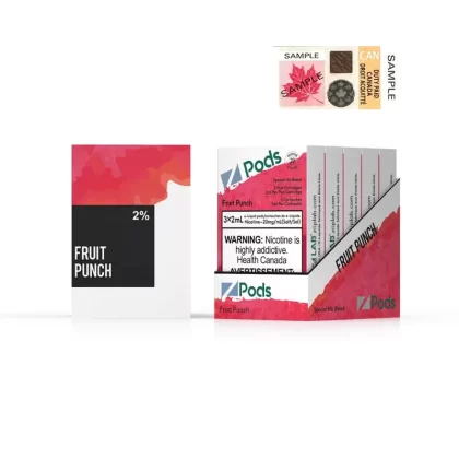 Z pods STLTH Compatible – Fruit Nectar - Nicotine#Supreme Nic Blend 2% with 50MG Throat HitOutside Ontario>Ontario