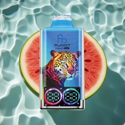 Fumot Leopard 40K Puffs Disposable Vape Watermelon Bubblegum – Dual Mesh, Type-C Charging, 700mAh Battery - Bangvapeaustralia