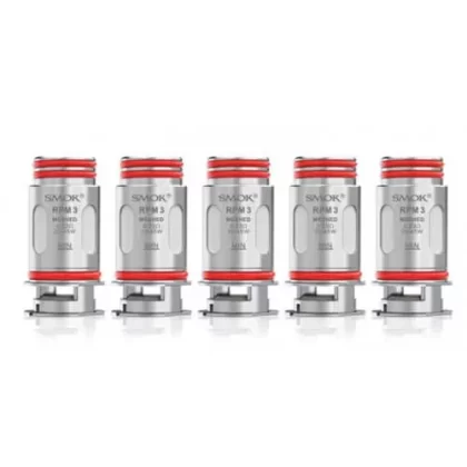 SMOK RPM 3 Series Coils - 5 Pack; 0.15 Ohm Mesh, 0.23 Ohm Mesh (90A607)
