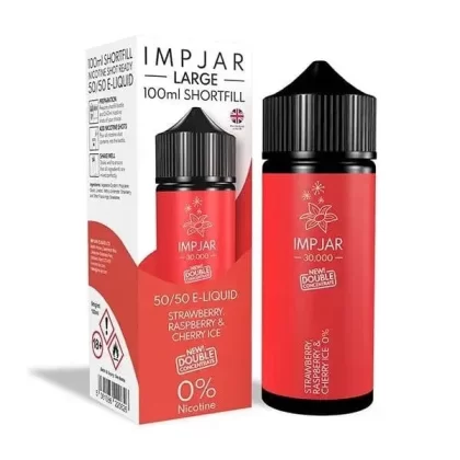 Imp Jar 100ml – STRAWBERRY RASPBERRY & CHERRY ICE 50/50 Shortfill