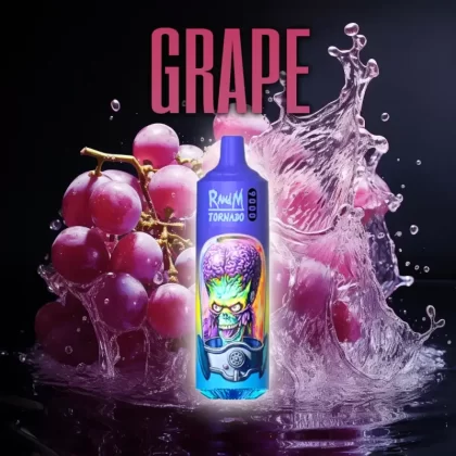 FUMOT Grape RandM Tornado 9000 Bar R and M Pack Of 10 Vape Pen gefährlich