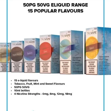 Truvape 50/50 10ml Eliquid *OUT OF DATE*