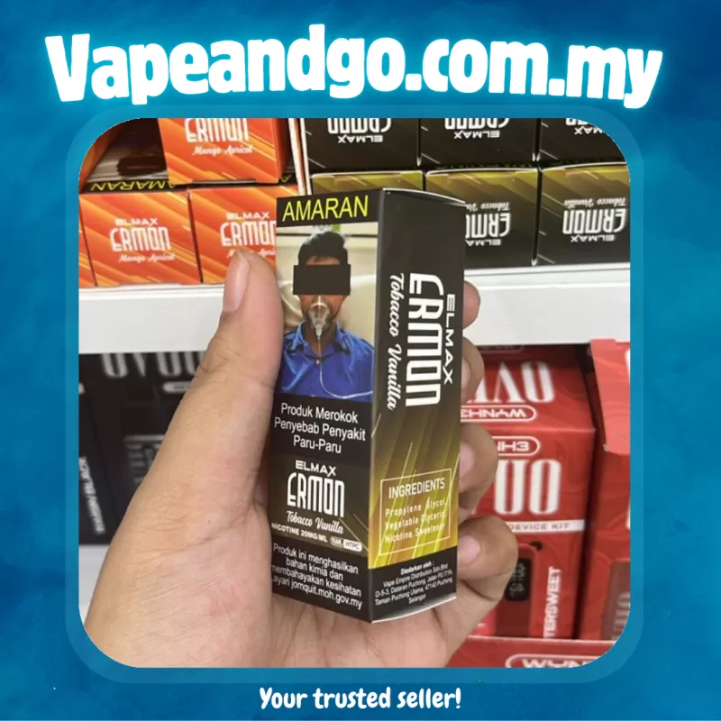 Elmax Ermon LIQUID BOTTLE 15ml Akta 852 Registered - Vapeandgo Com My