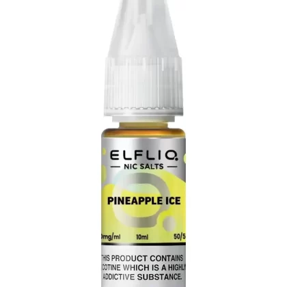 Elf Bar Elfliq Pineapple Ice Nic Salt Vape Juice - Strength 5mg