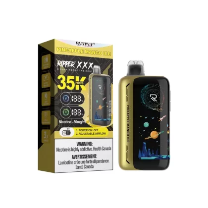RufPuf Ripper XXX 35K Puffs Disposable Vape 50mg – Pineapple Mango Ice - Vapebar Pk