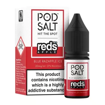 Blue Razapple Ice – Pod Salt Nicotine Salt E Liquid – 10ml – TPD - Vapestorm Co