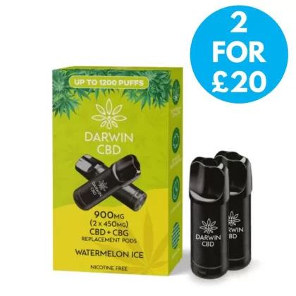 Darwin The Big One 900mg CBD Replacement Pods - Vape Co