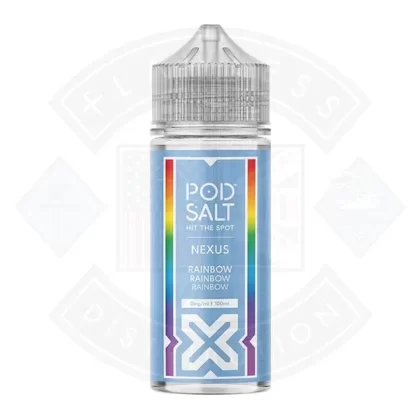 Pod Salt Nexus Rainbow Rainbow Rainbow 0mg 100ml Shortfill - Ecigdepot