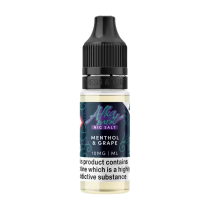 Menthol & Grape Nic Salt by Alka Mist 10ml - 10mg - Vape Product (9DF417)