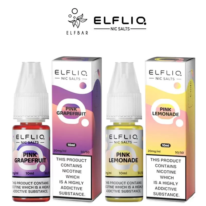 Pink Grapefruit ELFLIQ Nic Salts e Liquid 10ml – TPD - Vapestorm Co - Image 2