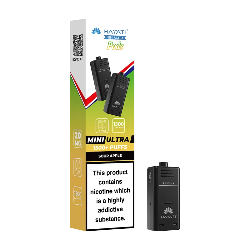 Sour Apple Hayati Mini Ultra Refill Pack - Vapeshop Co