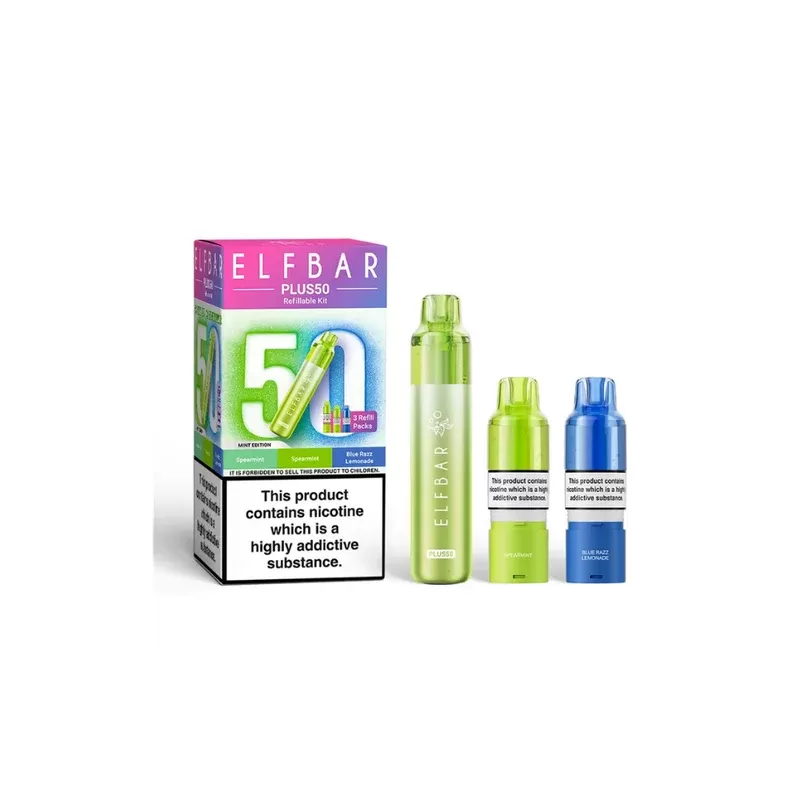 ELF BAR Plus 50 Prefilled Pod Kit Mint Edition - Strength#20mg
