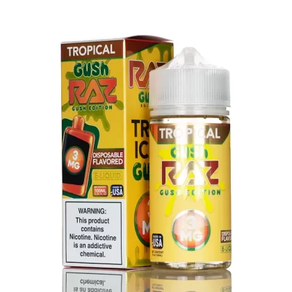 Pod Juice X RAZ E-Liquid – Tropical Gush – 100mL - Vape Product, Vape Product