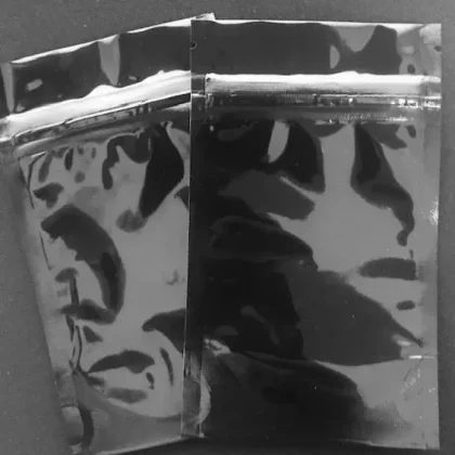 Black-Black 5″ x 8″ Mylar Stand Up Pouch Zip Bags 1000/Box