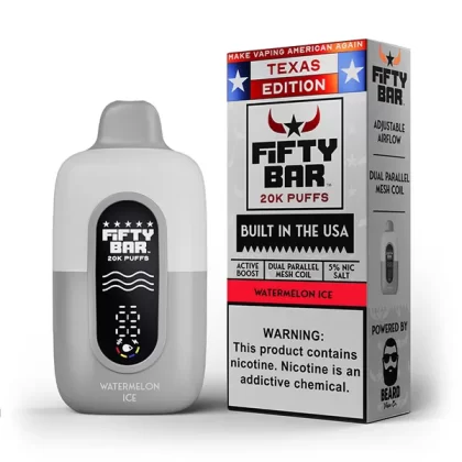 Fifty Bar Texas Edition Disposable | 20000 Puffs