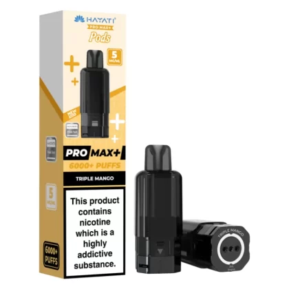Hayati Pro Max Plus 6000 Prefilled Pod 5mg Triple Mango - 5mg
