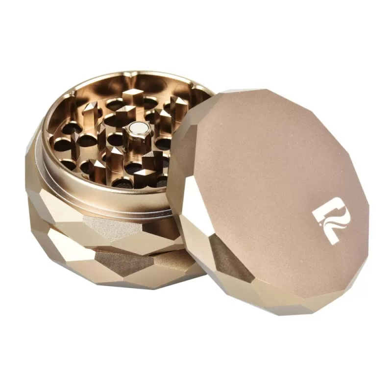 Pulsar Diamond Faceted Aluminum Herb Grinder - Diamond Facet Blue - Image 3