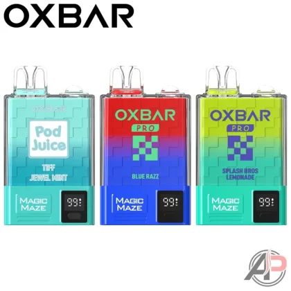 Oxbar Magic Maze Pro 10000 Puff Disposable Vape Device - Blue Razz, Blueberry Strawberry Dragon Fruit (CA2B0D)
