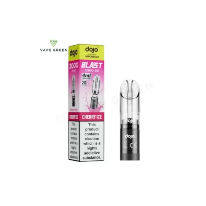 Cherry Ice Prefilled Pod by Vaporesso Dojo Blast 2000 Go