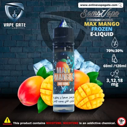 Frozen Max Mango E-Liquid - Sam Vapes - 3 mg / 120 ml