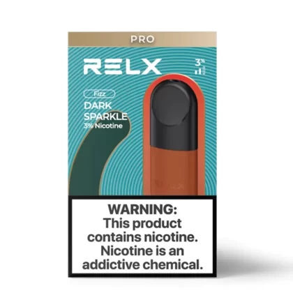 RELX Pod Pro – Dark Sparkle (Cola) – 3% Nicotine - Single, Pack of 2; 5% NICOTINE