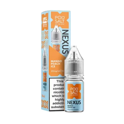 Pod Salt Nexus Mango Peach Ice Nic Salt Vape Juice - 20mg