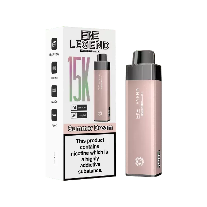 Elux ENE Legend 15k Prefilled Pod Kit Summer Dream - Nicotine Strength#20mg (0EC9B3)