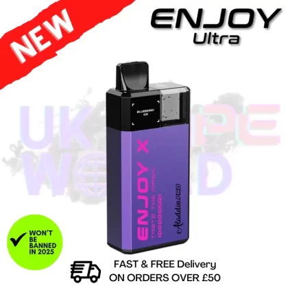 Blueberry ICE Enjoy X Ultra 10K Prefilled Pod Kit – ONLY £8.50